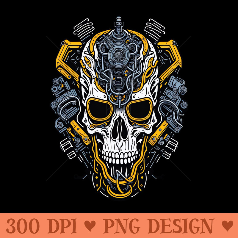 Mecha Skull S03 D56 - Premium PNG Downloads - Variety