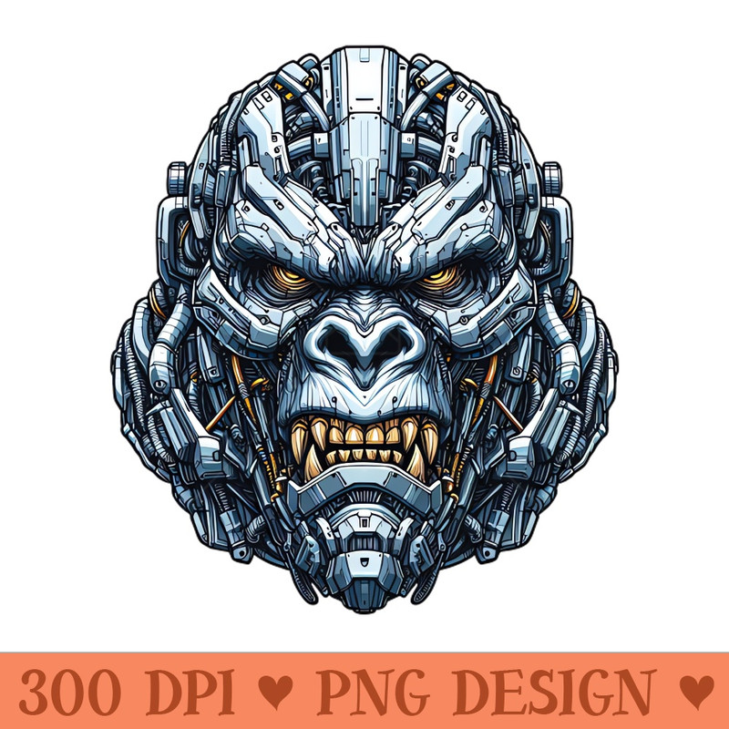 Mecha Apes S02 D88 - Instant PNG Download - Good Value