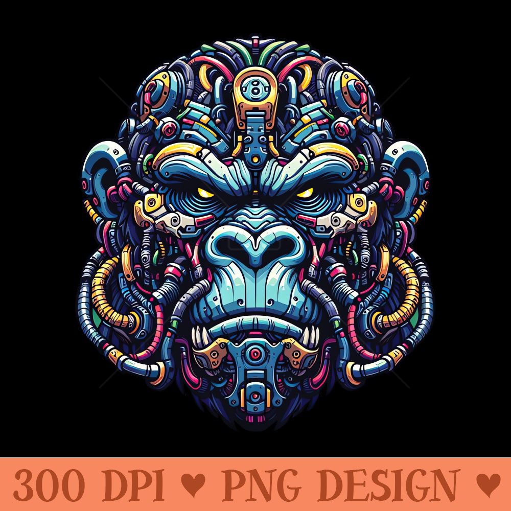 Mecha Apes S04 D03 - PNG Artwork - Popularity