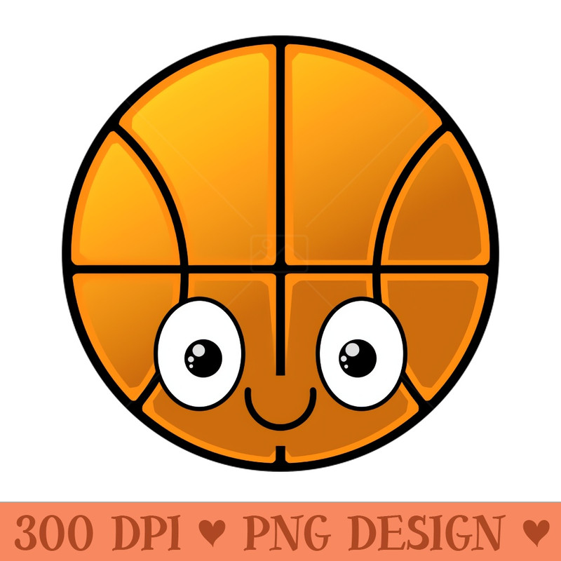 Smiling Basketball - PNG Designs - Convenience
