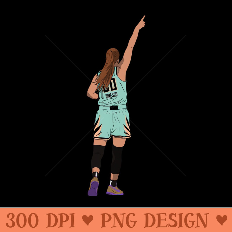 Sabrina Ionescu NY Liberty Basketball - PNG Download Pack - Flexibility