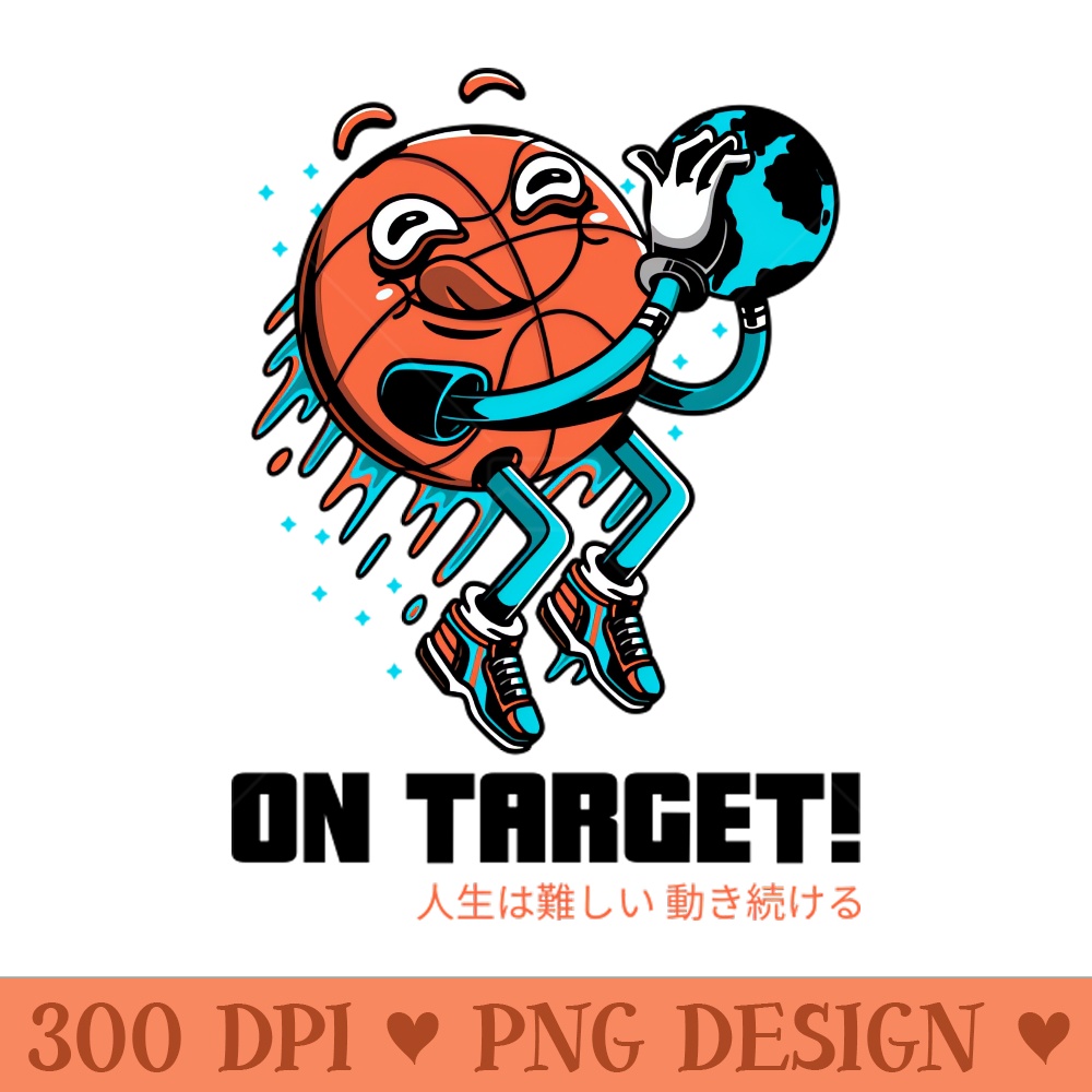 Trippy Basketball Playing Basket, Urban Style - PNG Download Collection - High Quality 300 DPI