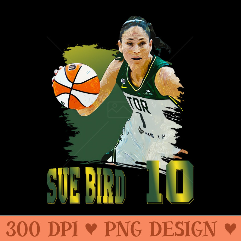 Sue Bird - Digital PNG Art - Professional Design
