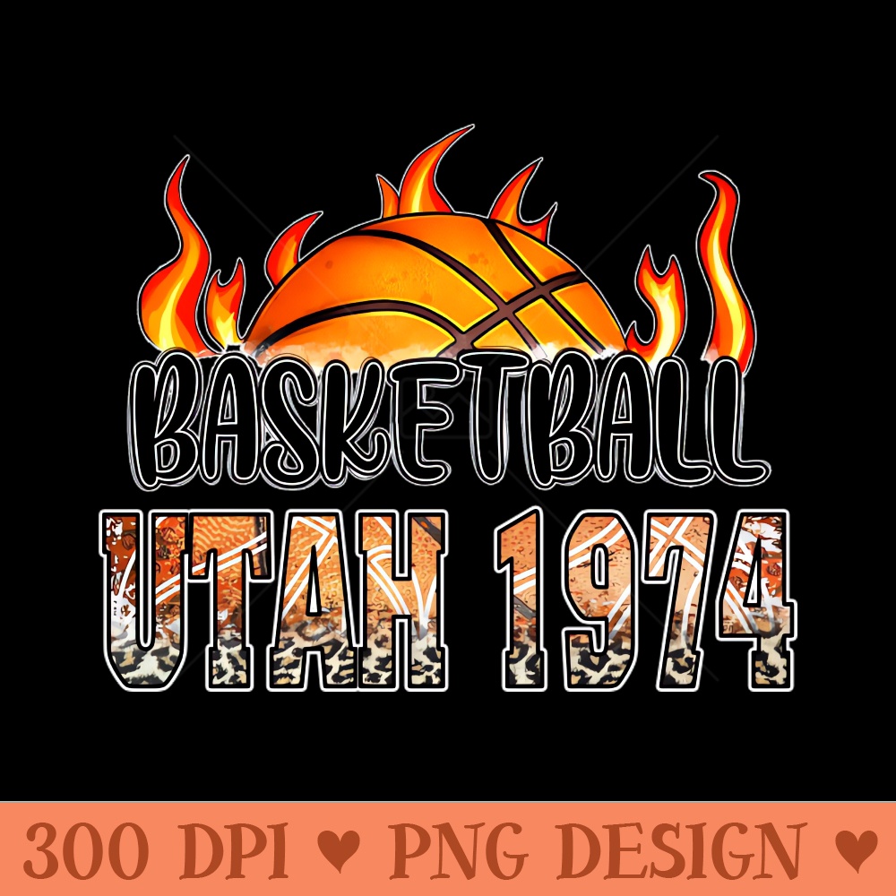 Classic Basketball Design Utah Personalized Proud Name - PNG Artwork - Convenience
