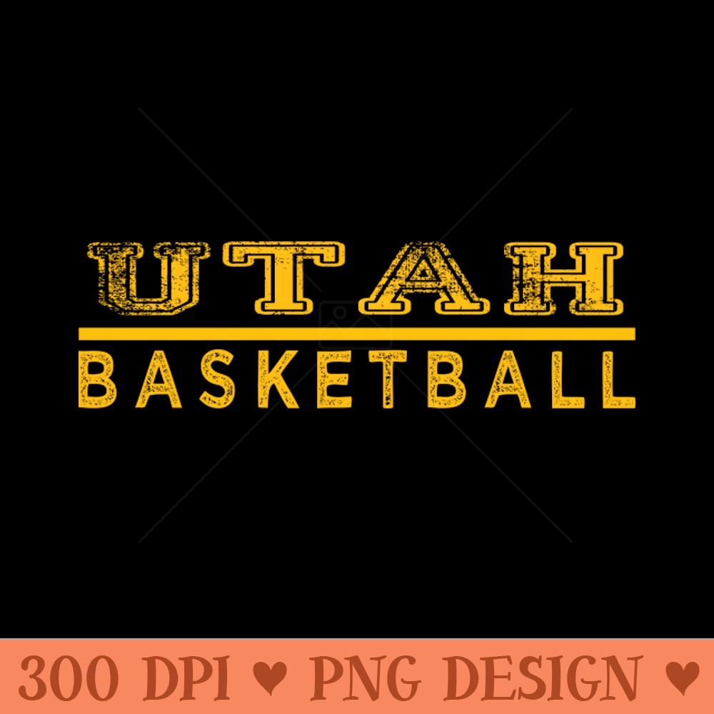 Awesome Basketball Utah Proud Name Vintage Beautiful Team - Digital PNG Download - Convenience