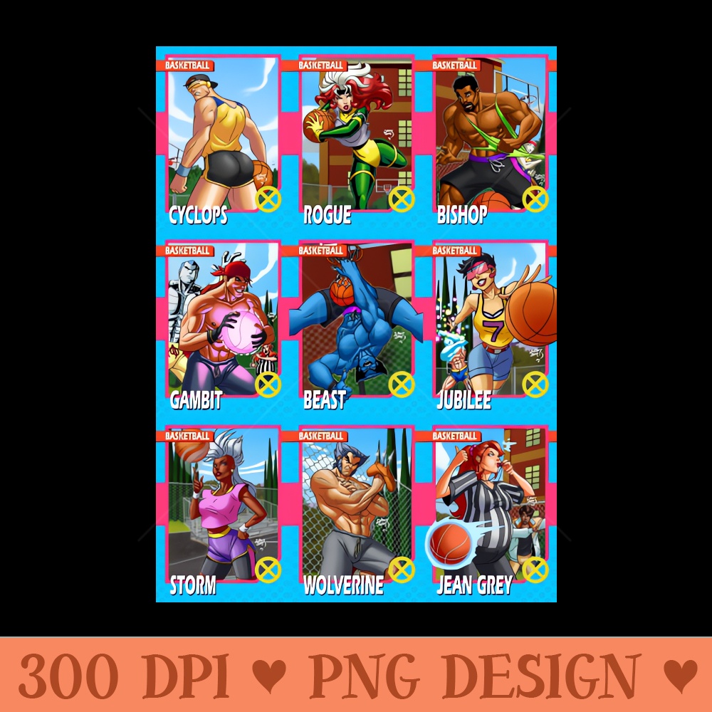 XBall Basketball Card Collection - PNG Graphics - Popularity