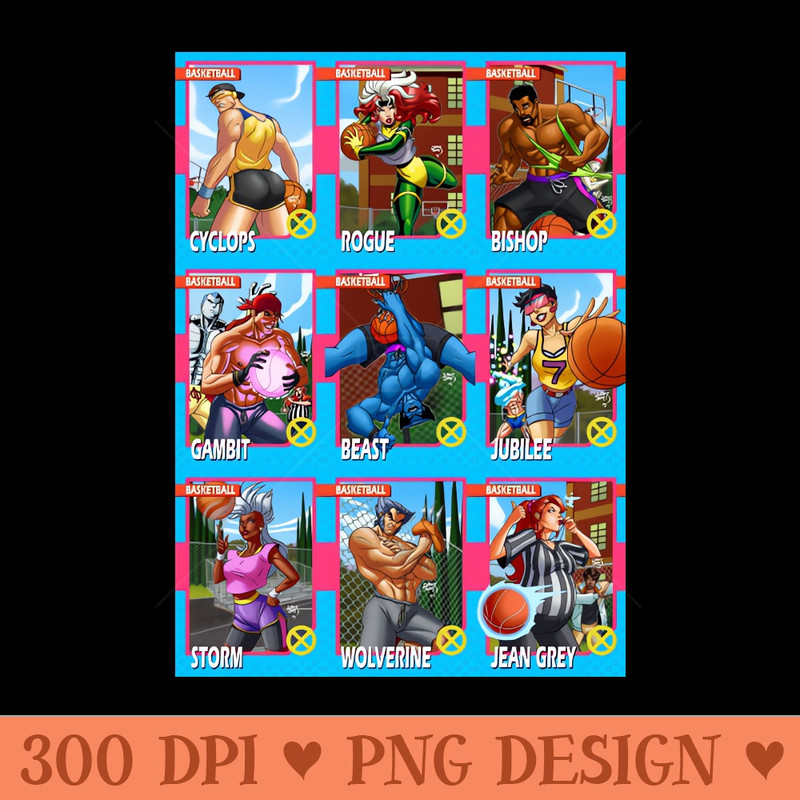 XBall Basketball Card Collection - PNG Graphics - Popularity