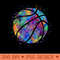 Rainbow basketball - PNG Image Downloads - Customer Support