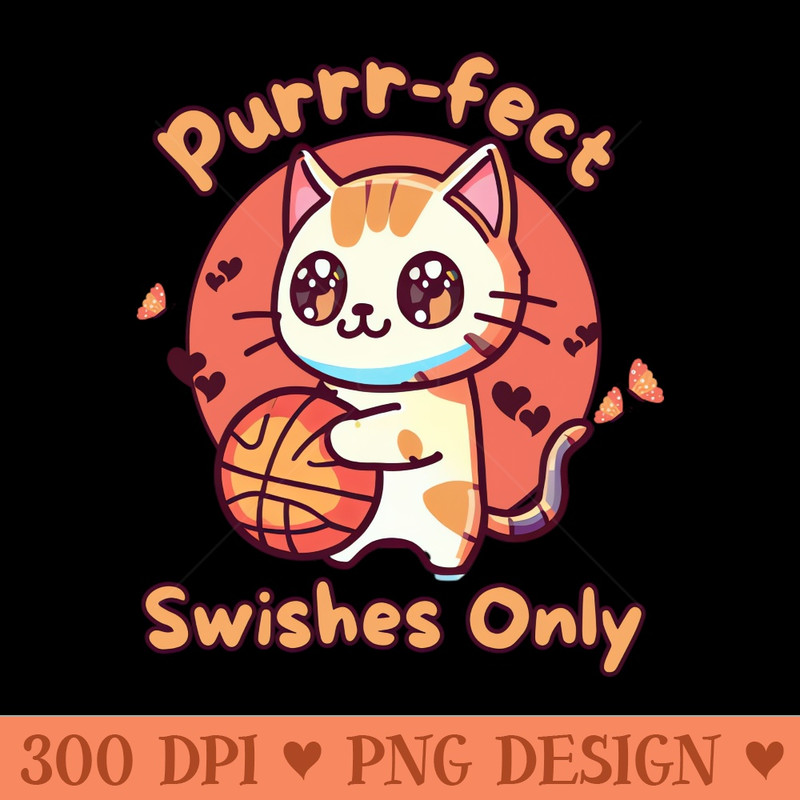 Purrfect basketball player - PNG Illustrations - Variety