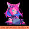 Cyber Cat Girl - Transparent PNG - Latest Updates