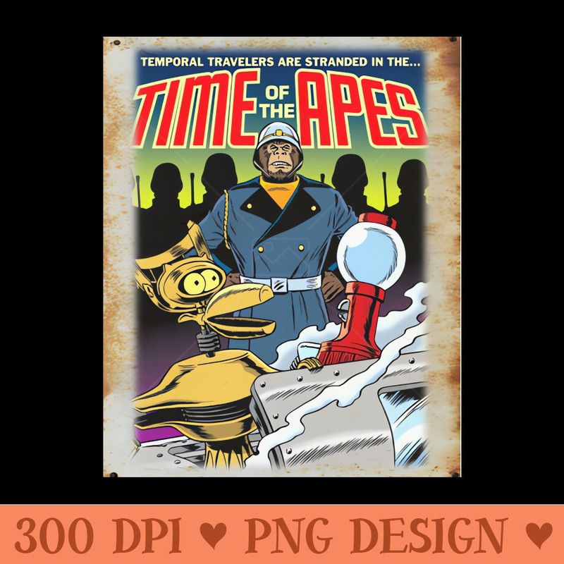Mystery Science Rusty Barn Sign 3000 Time of the Apes - Digital PNG Art - Popularity