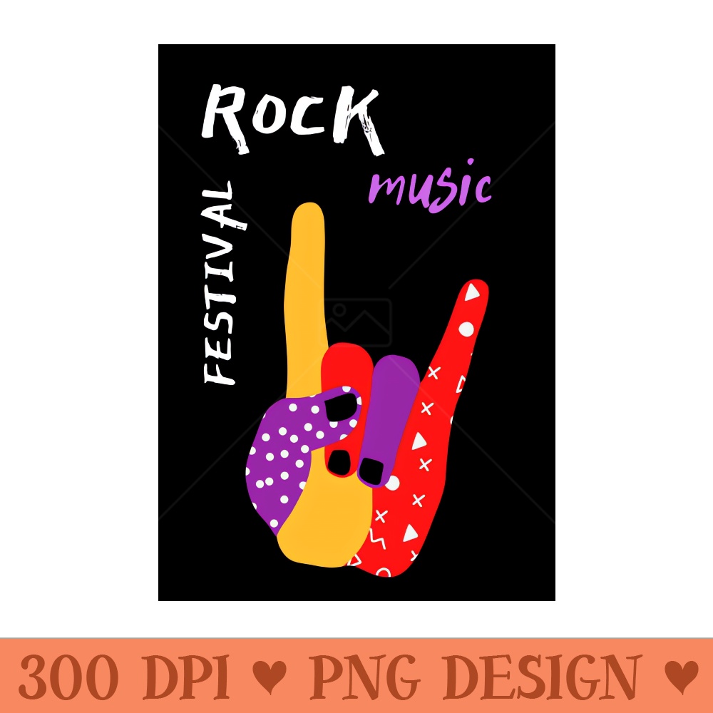 Rock Music - High Quality PNG - Professional Design