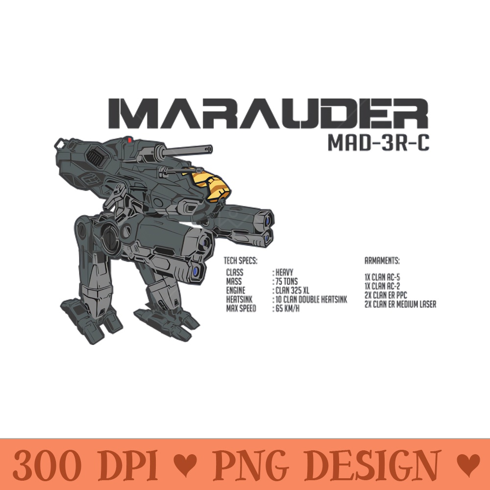Marauder MAD3R Ver 1 light - Download PNG Graphics - Unique
