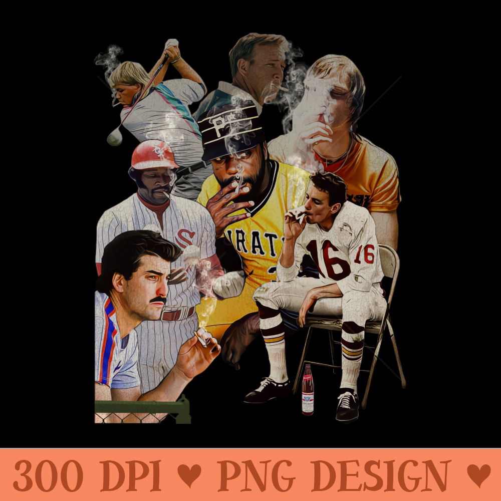 AllStar Sports Cig Smoking Team - Digital PNG Graphics - Customer Support