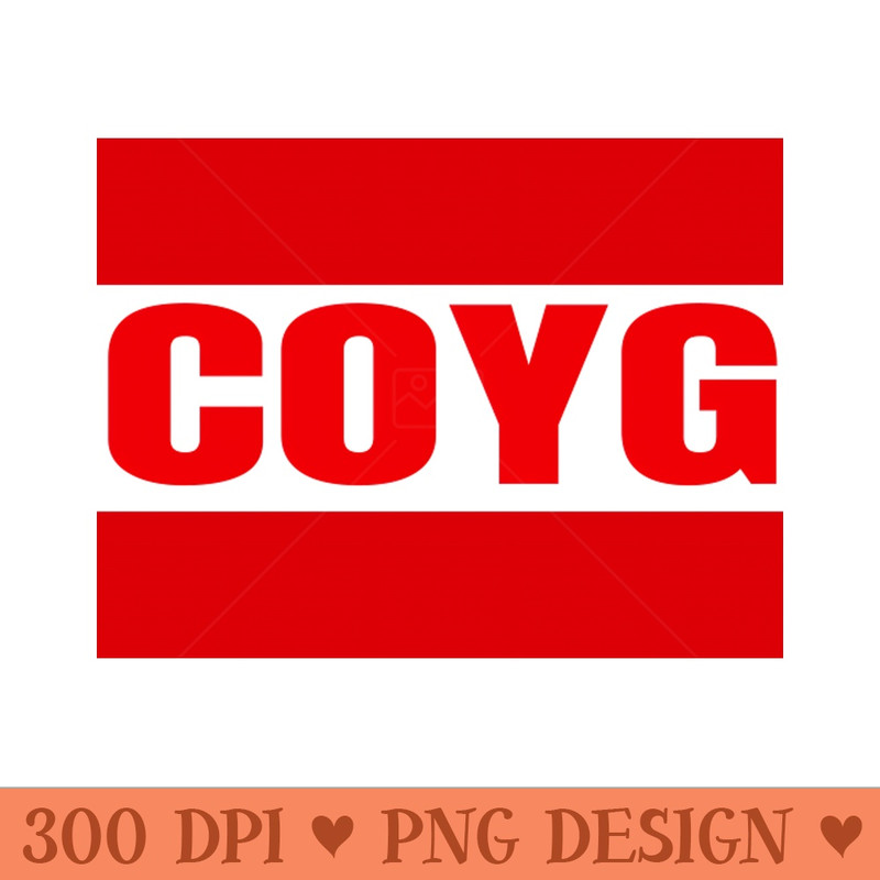 coyg - Digital PNG Files - Good Value