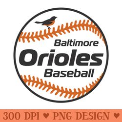orioles 80s retro ball - png file download