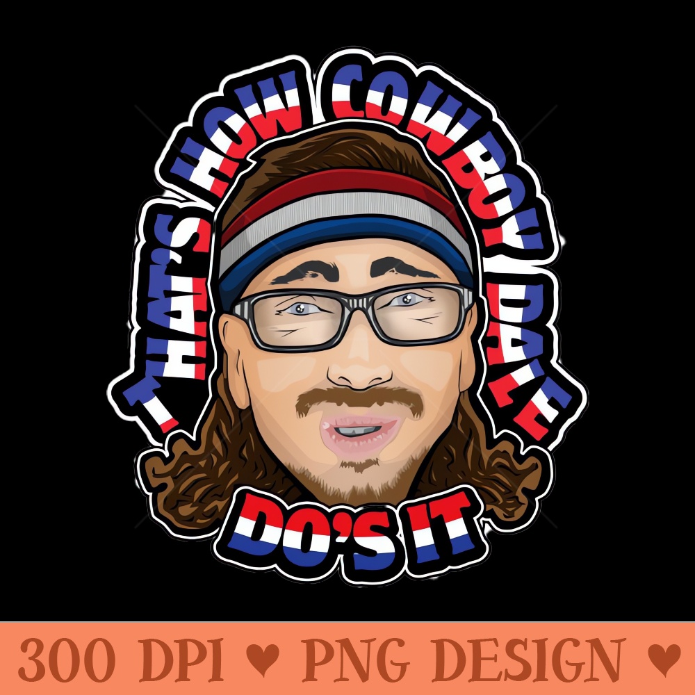 Cowboy Dale - Digital PNG Download - Professional Design