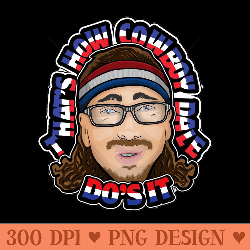 Cowboy Dale - Digital PNG Download - Professional Design