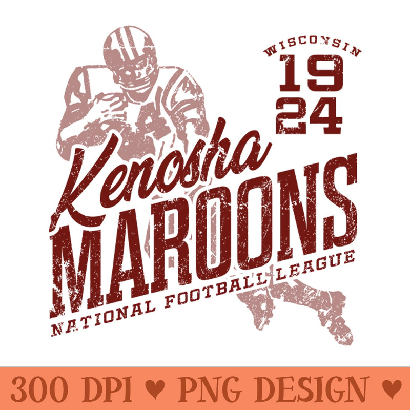 Kenosha Maroons Football - Premium PNG Downloads - High Quality 300 DPI