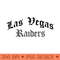 Gothic Style LasVegas Raiders - PNG Download Library - Popularity