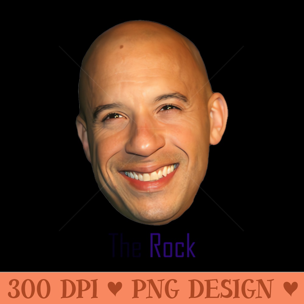 The Rock - Digital PNG Art - Professional Design
