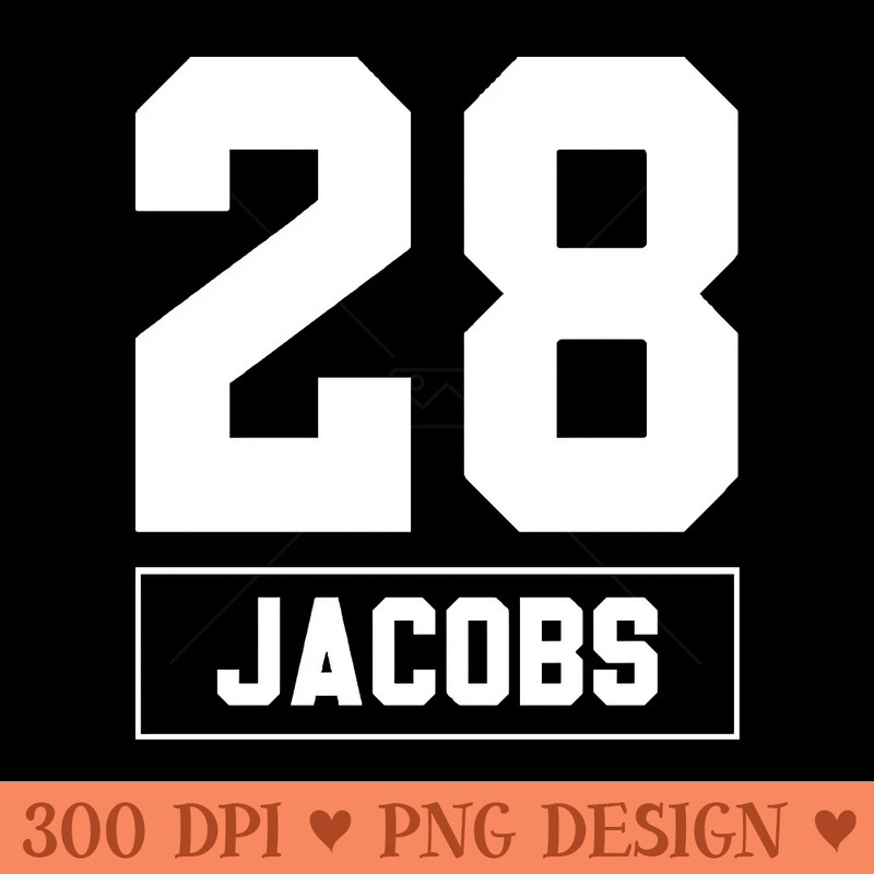 Josh Jacobs Raiders - Instant PNG Download - Customer Support