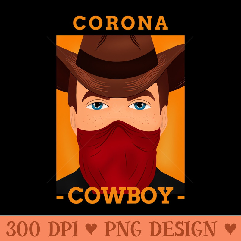 Corona Cowboy Bandana for Face Cover - PNG Download Website - Convenience