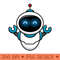 Cute Robot Cartoon Vector Icon Illustration - PNG Download Website - Professional Design
