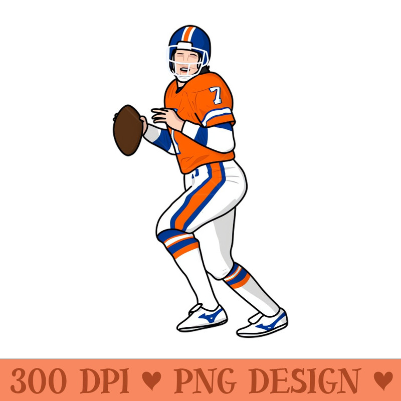 elway the legend - PNG Downloadable Art - High Quality 300 DPI