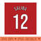 Saliba 12 Home Kit 2223 Season - PNG Downloadable Resources - Flexibility