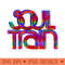 Soul TrainNeon Glow Style - Digital PNG Download - Popularity