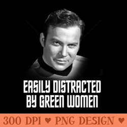 star trek easily distracted by greeen women - png download bundle