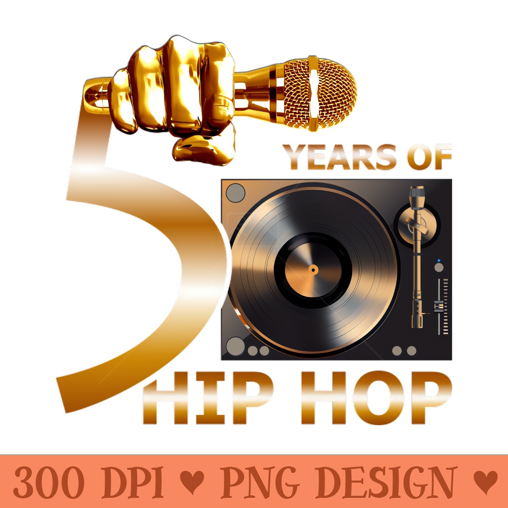 Original 50 Years of Hip Hop Classic W Turntable -  - Unique
