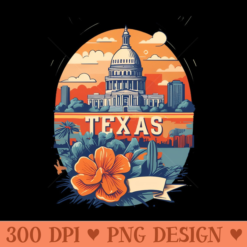 Texas Vintage Design - Sublimation PNG Designs - Popularity