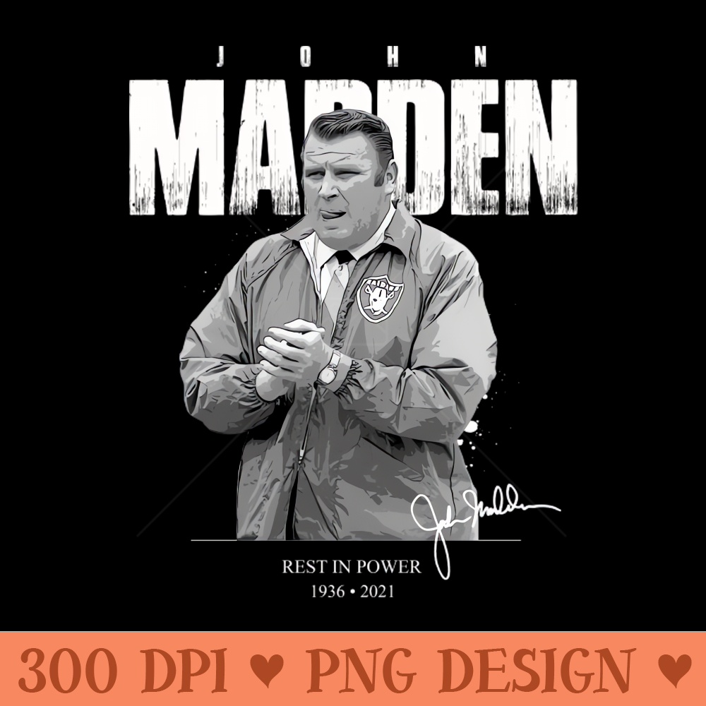 John Madden - Sublimation PNG - Customer Support