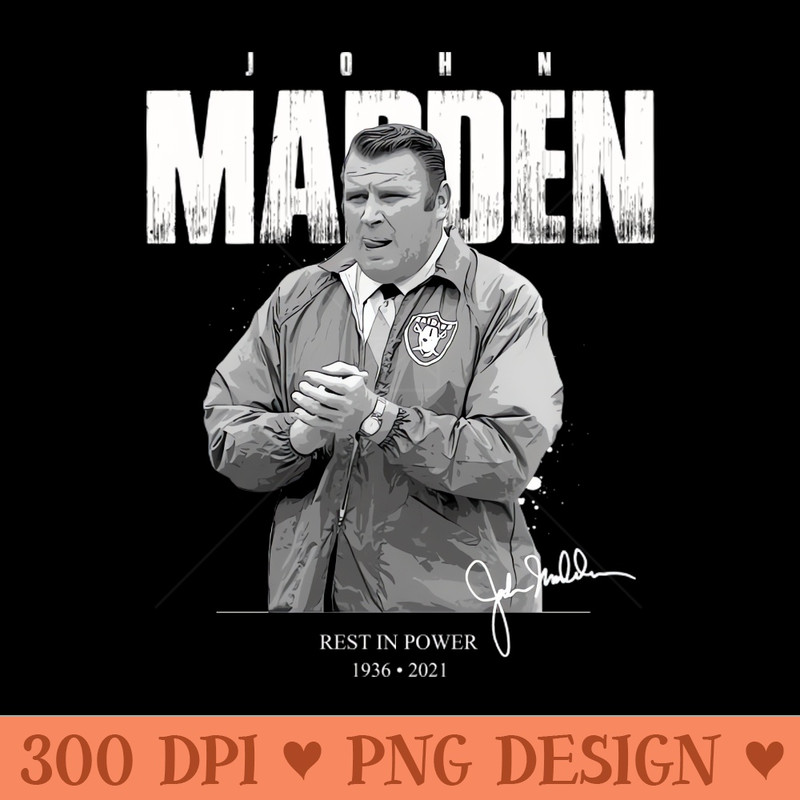 John Madden - Sublimation PNG - Customer Support