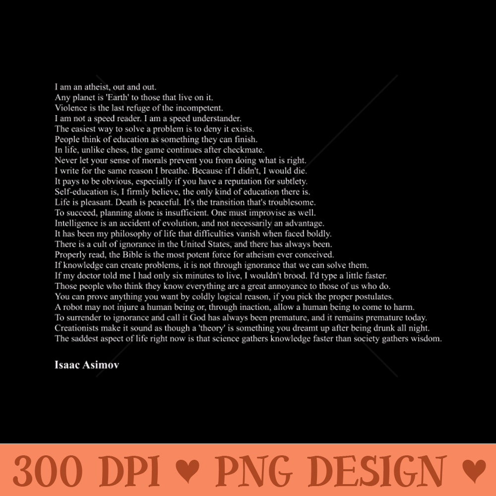 Isaac Asimov Quotes - PNG Download Library - Latest Updates