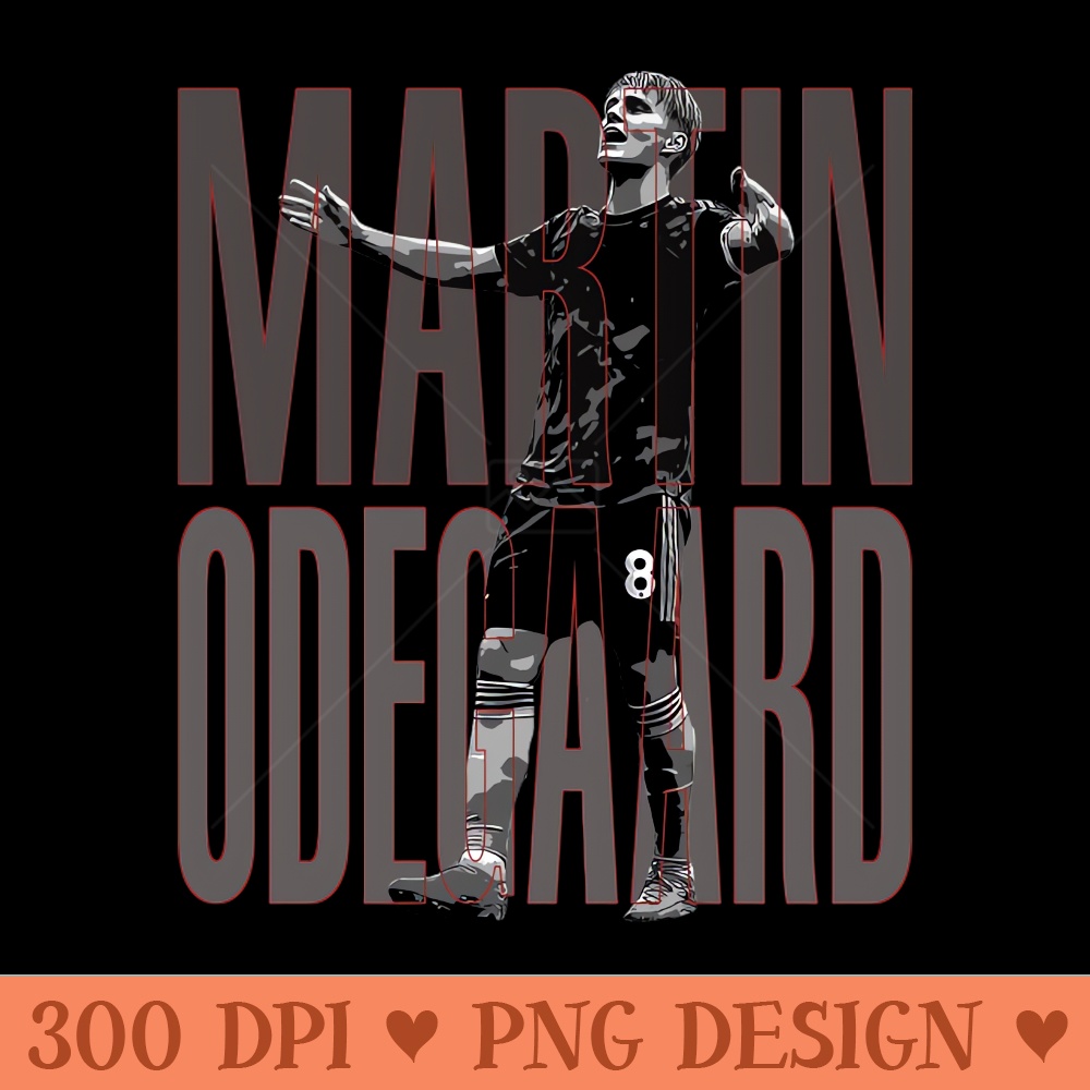 Martin Odegaard - Digital PNG Graphics - Unique