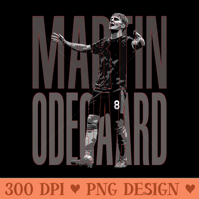 Martin Odegaard - Digital PNG Graphics - Unique
