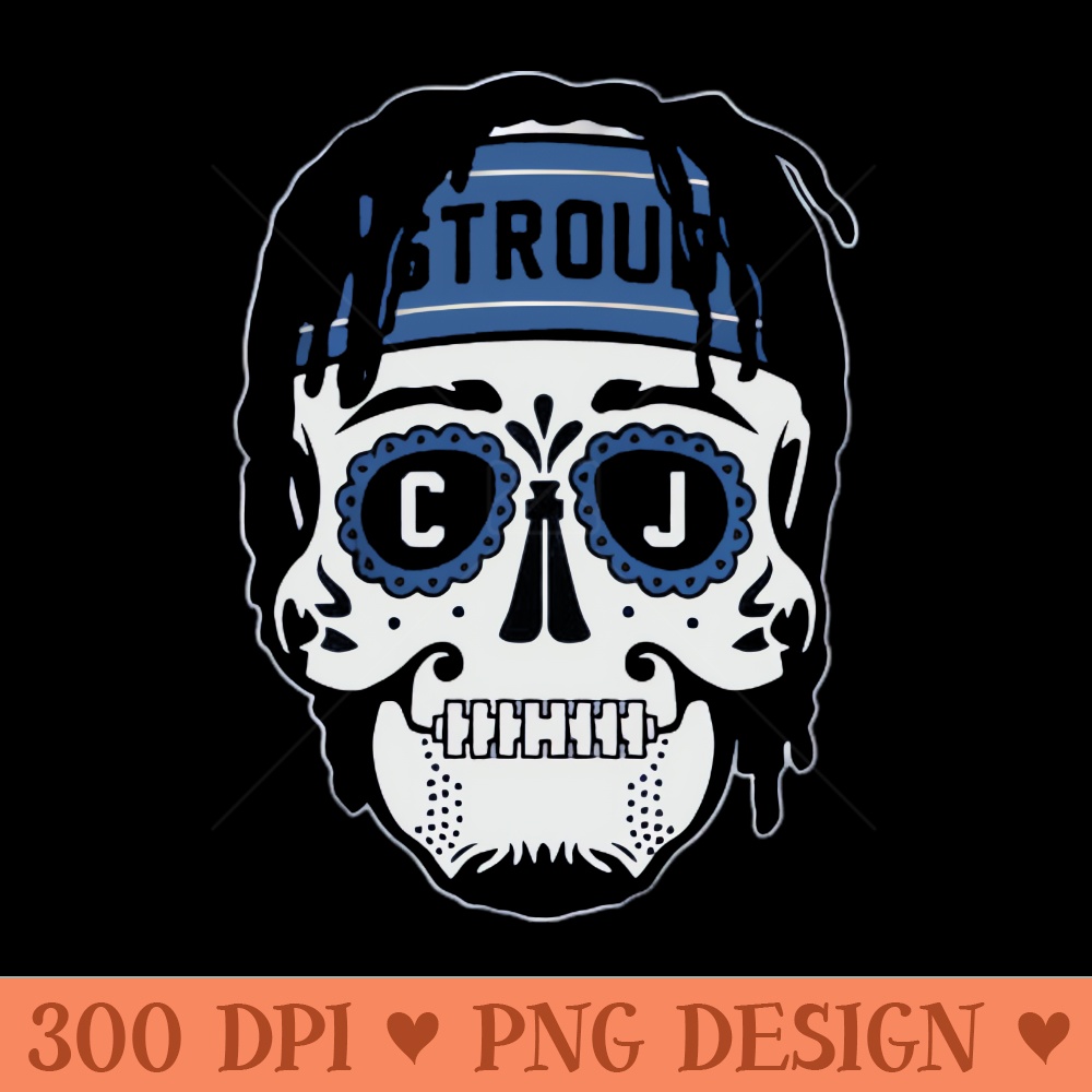 C.J. Stroud Sugar Skull - PNG Download Collection - High Quality 300 DPI