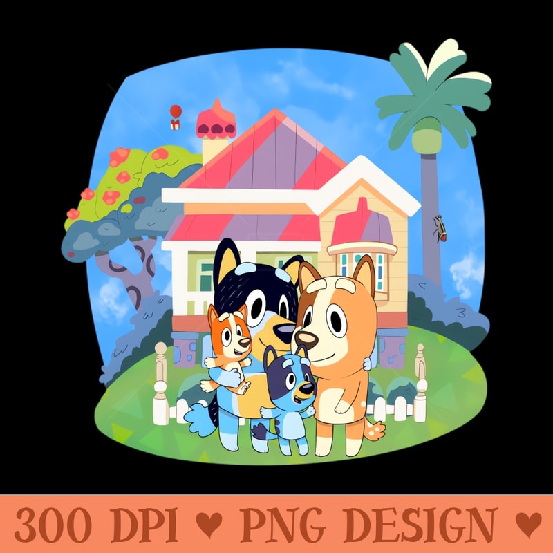 Bluey Crossing - PNG Illustrations - Latest Updates