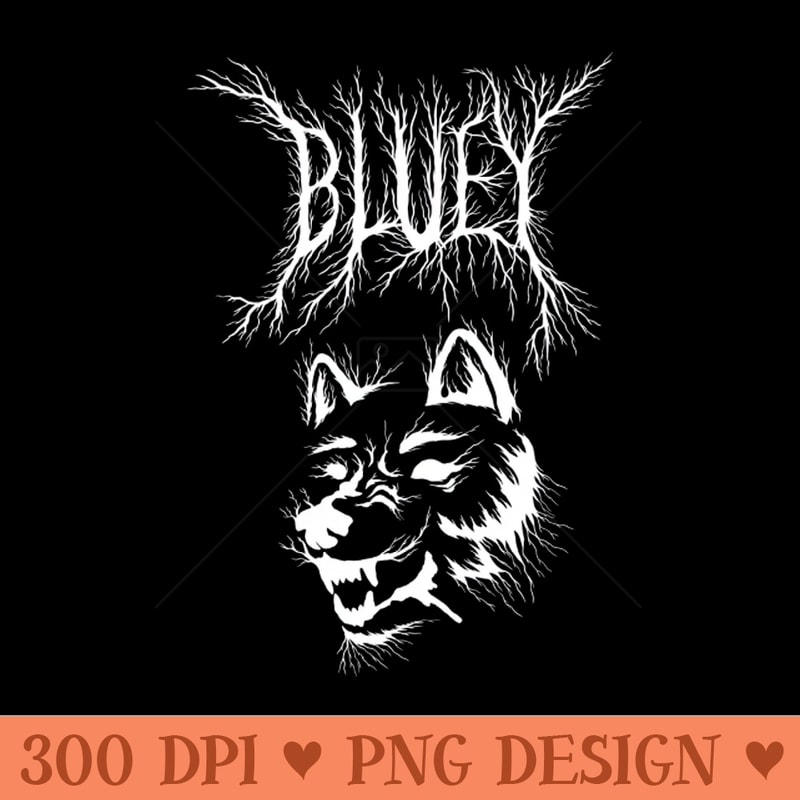 Bluey - Black Metal T-shirt - PNG Download Website - Latest Updates