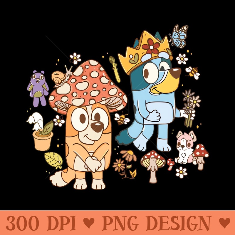 Bluey King Bingo Mushroom - PNG Download Website - Customer Support