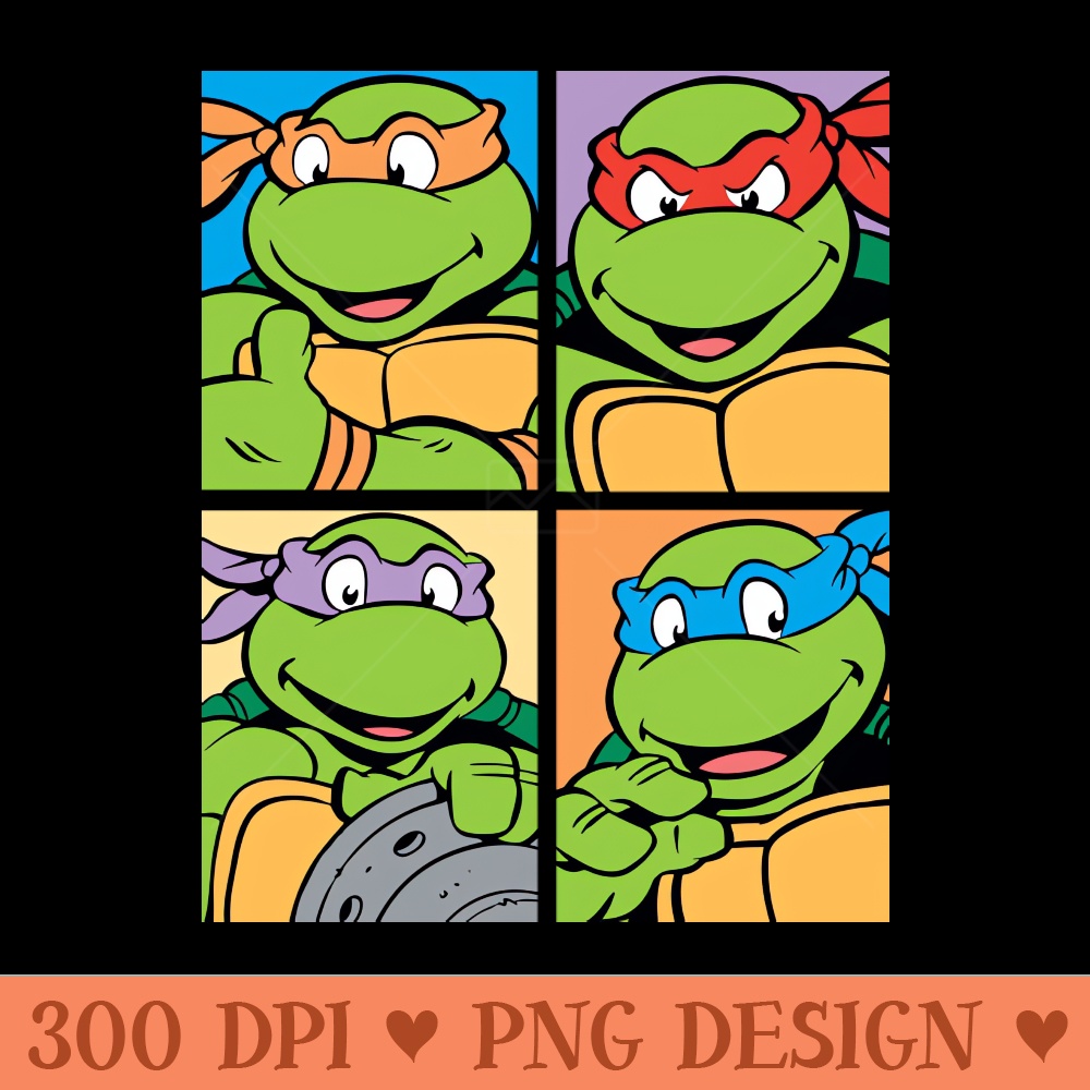 Retro Tmnt Funny Gifts Men - PNG Printables - Unique
