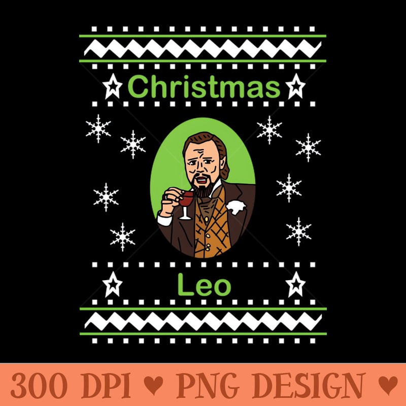 Christmas Leo Laughing and Drinking Wine - PNG Download Collection - Flexibility