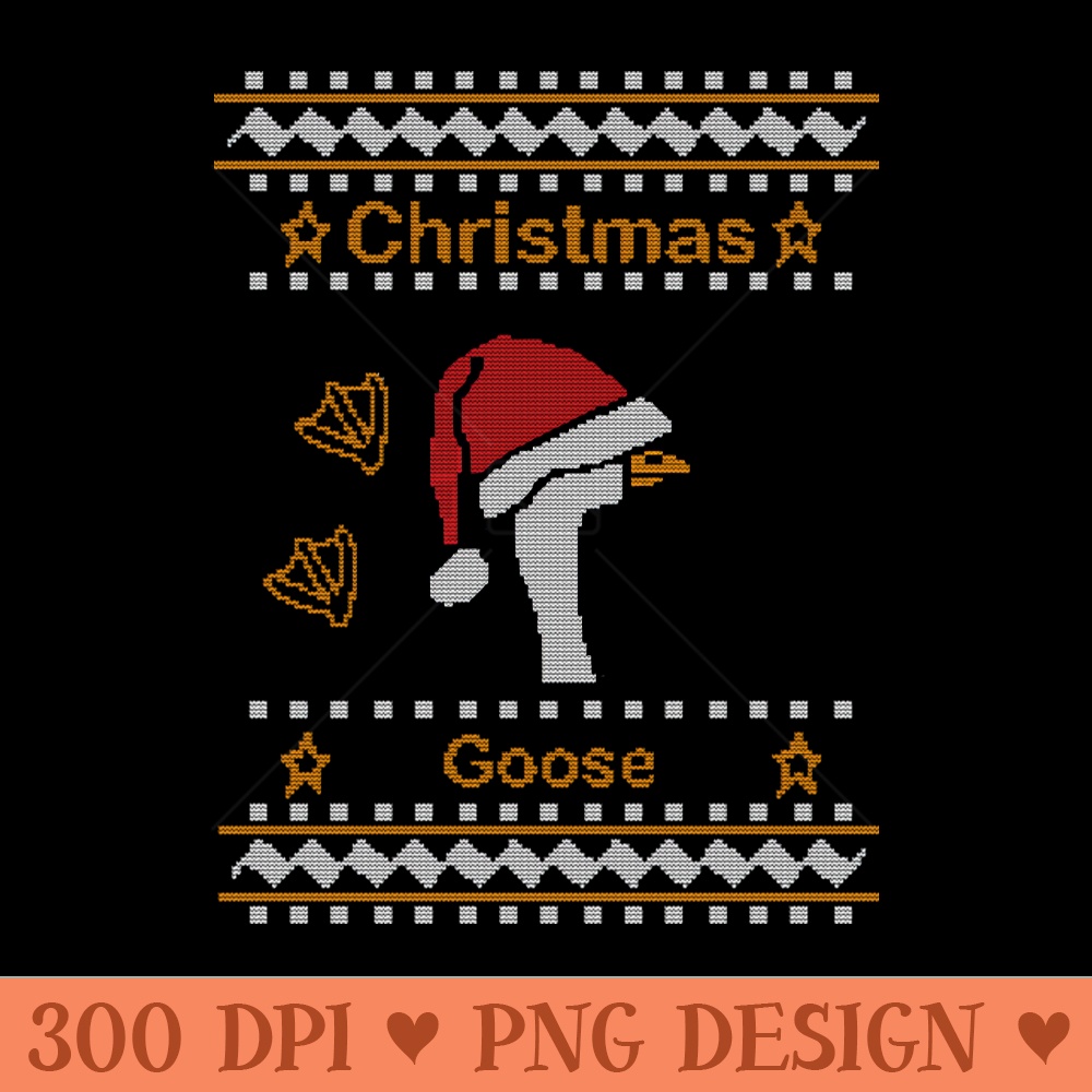 Christmas Goose Knitted Ugly Sweater - Digital PNG Art - Popularity