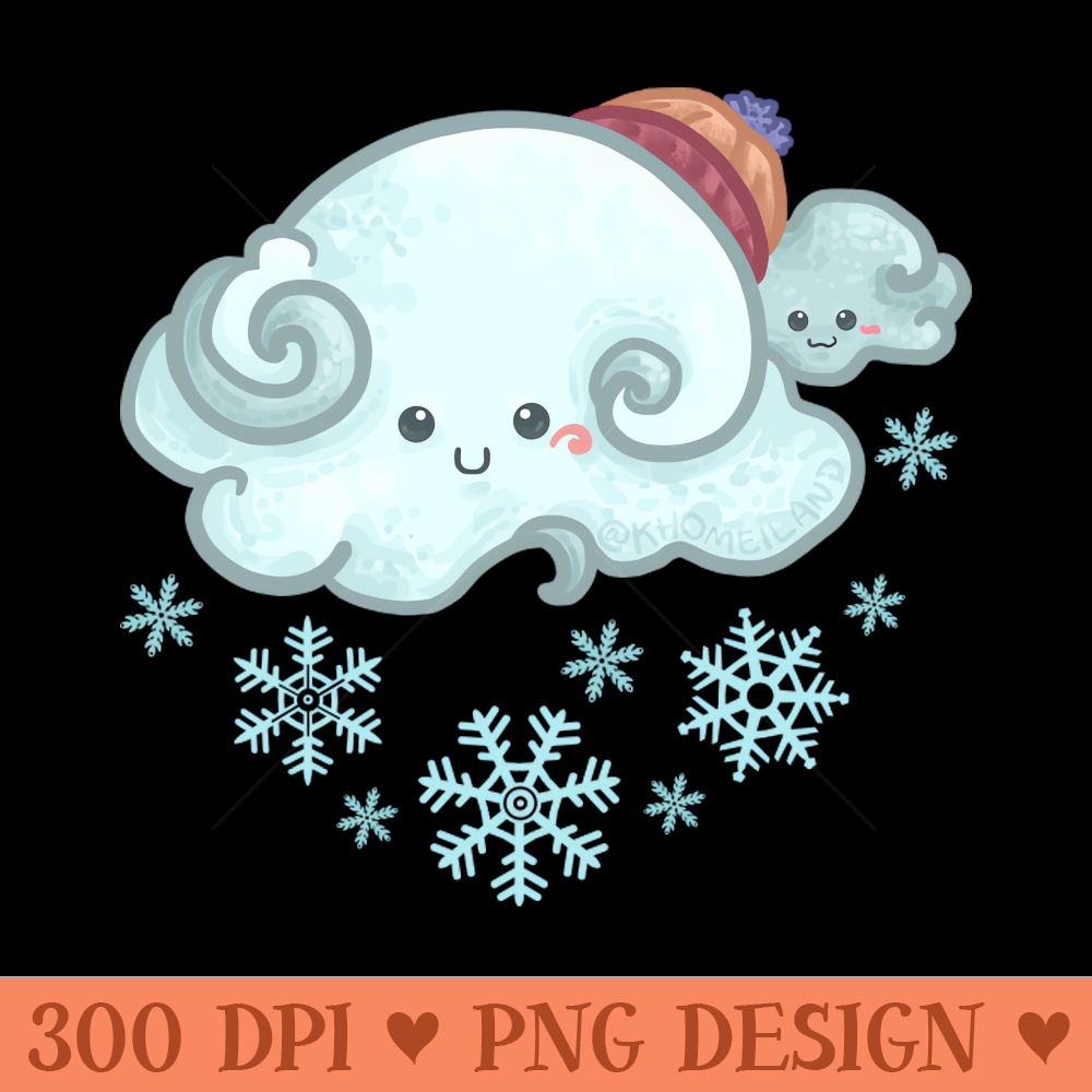 Snowdrop Rain - PNG Printables - Convenience