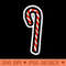 A Candy Cane for Christmas Minimal Art - Vector PNG Download - Convenience