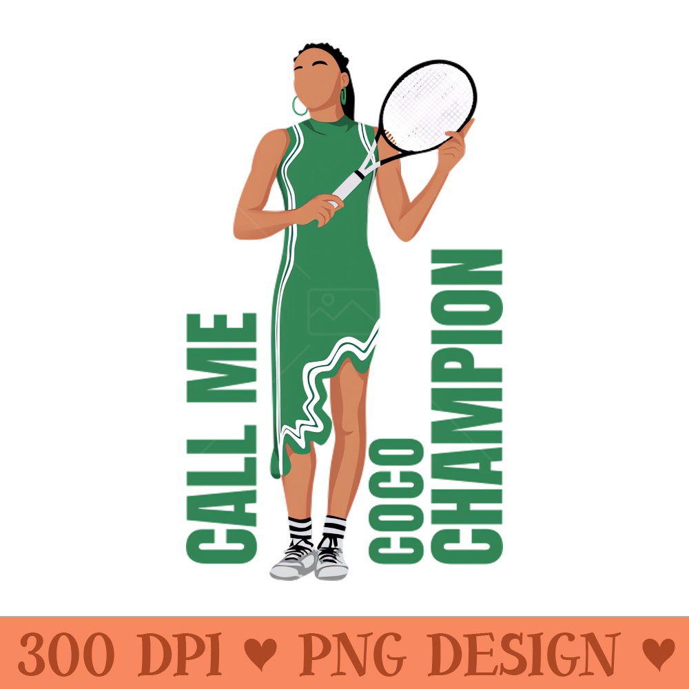 Coco Gauff Call me - PNG Download Bundle - Good Value