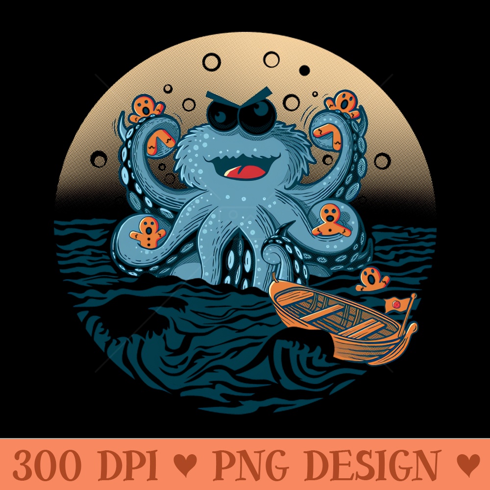 Kraken Cookie Conquest - PNG Download Pack - High Quality 300 DPI